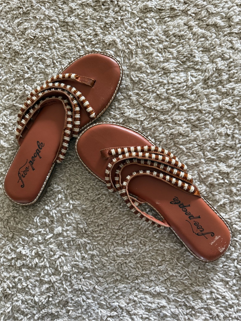 Free People Beatrice Beaded Sandal